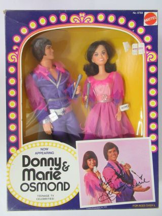 Vintage Mattel 9769 Donnie & Marie Osmond Dolls,  586 - E
