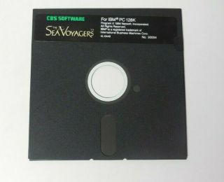 THE SEA VOYAGERS CBS SOFTWARE IBM FLOPPY GAME 4