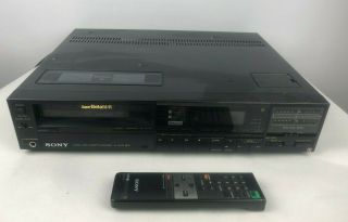 Sony Beta Sl - Hf650 Stereo Betamax Video Cassette Recorder W/ Remote