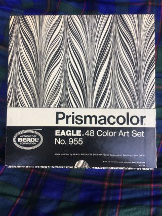 Vintage Berol Eagle Prismacolor 48 Color Art Pencil Set No.  955 MISSING ONE 2