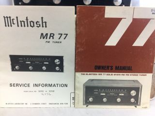 McIntosh MR - 77 Tuner 3