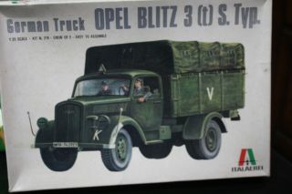 1/35 Italeri Opel Blitz 3 (t) S.  Typ.  German Wwii Truck Detail Model Vintage