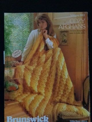 Vintage Brunswick Cozy Afghans To Knit Or Crochet Volume 843