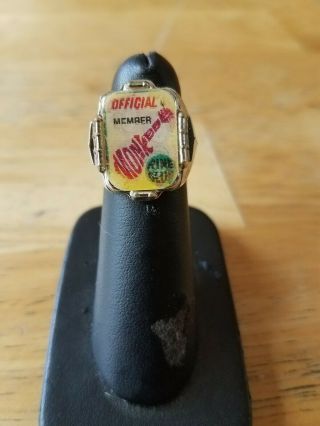 Vintage The Monkees All 4 Members Tv Flicker Action Ring Official Member Ring