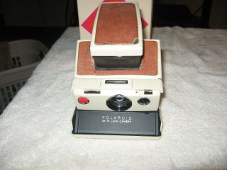 Vintage White Polaroid Sx - 70 Land Camera First Model Made