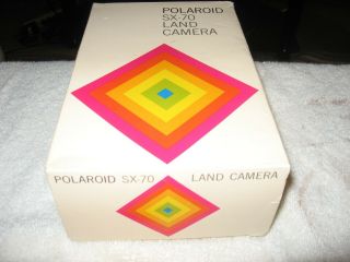 Vintage White Polaroid SX - 70 Land Camera FIRST MODEL MADE 2