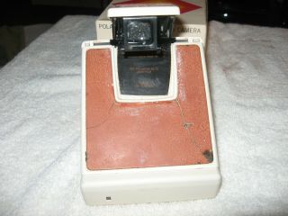 Vintage White Polaroid SX - 70 Land Camera FIRST MODEL MADE 4