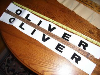 Vintage Oliver Corp Advertising - 2 - Implement Decals - 2 " X 20 " - 1970 ?