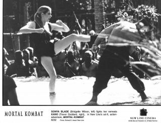 Bridgette Wilson & Trevor Goddard " Mortal Kombat " Vintage Movie Still