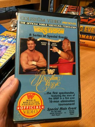 Wwf Wrestling Classic Vhs Coliseum Video 1985 Wwe Vintage Hogan Vs Piper (wf014)