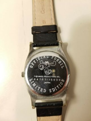 FOSSIL Vintage Limited Edition 1993 ROCKY and BULLWINKLE Watch 4767/15000 3