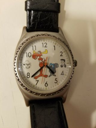 FOSSIL Vintage Limited Edition 1993 ROCKY and BULLWINKLE Watch 4767/15000 4