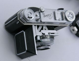 Kodak Retina IIA 35mm Rangefinder Film Camera w/ Case & Flash Unit 3