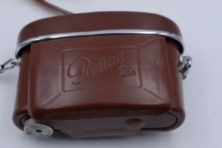Kodak Retina IIA 35mm Rangefinder Film Camera w/ Case & Flash Unit 6