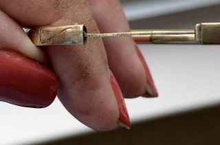 Vintage Kiddie Kraft Engraved Hinged Gold Child’s Bracelet Rose Enameled 5