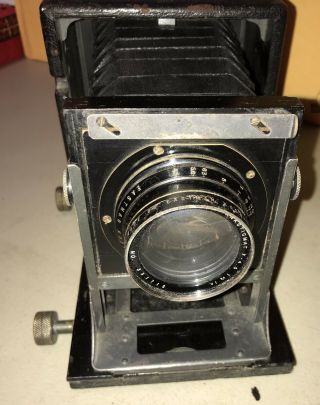 Antique R.  B.  Auto Graflex Camera 1913 Folmer Schwing Anastigmat F 4.  5 Lens 3