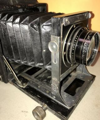 Antique R.  B.  Auto Graflex Camera 1913 Folmer Schwing Anastigmat F 4.  5 Lens 4
