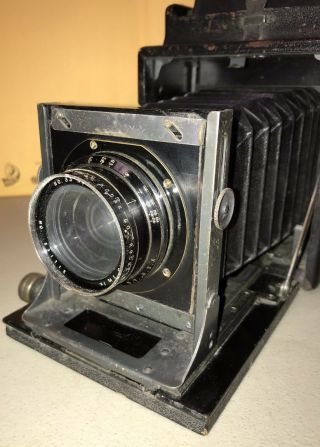 Antique R.  B.  Auto Graflex Camera 1913 Folmer Schwing Anastigmat F 4.  5 Lens 5