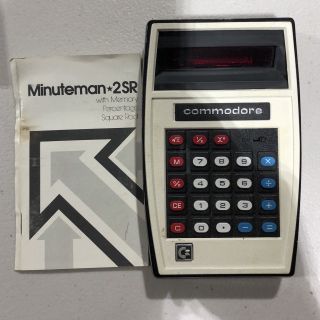 Commodore Mm2sr 1974 Vintage Calculator Minuteman 2sr