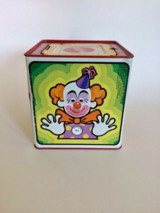 MATTEL Vintage 1971 JACK IN THE BOX Musical POP UP Clown WIND UP TOY 5