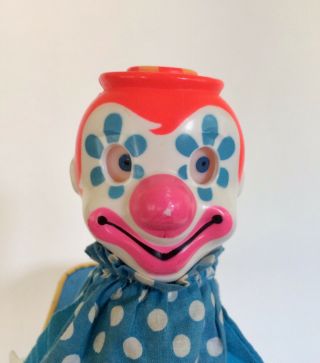 MATTEL Vintage 1971 JACK IN THE BOX Musical POP UP Clown WIND UP TOY 7