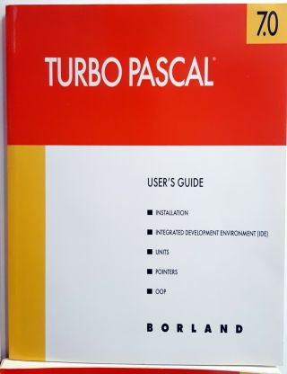 Borland Turbo Pascal 7.  0 Turbo Vision Books And Floppy Disks 3