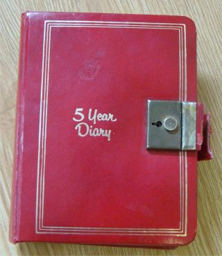 Vintage 1960s Handwritten Diary Young Man 8th Grade To High School Sports Jobs