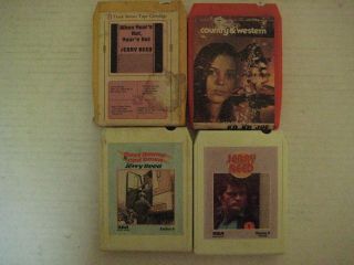 4 Vintage Jerry Reed 8 Track Tapes - - In