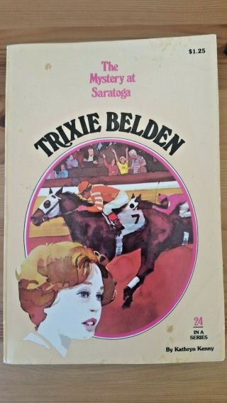 Trixie Belden The Mystery At Saratoga 24,  Vintage 1979