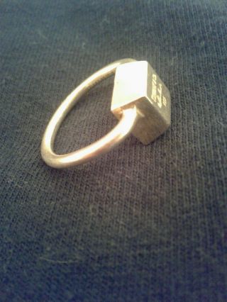 Vintage TIFFANY & CO PERETTI STERLING SILVER RING SIZE 7.  75  3