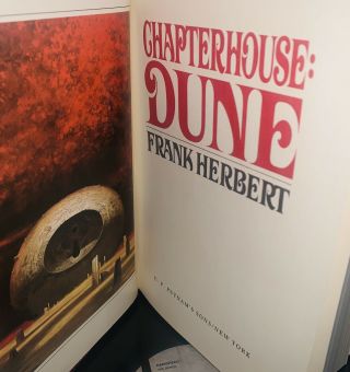 Chapterhouse: Dune by Frank Herbert - Signed limited 1st edition w/ slipcase 5