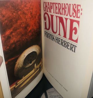 Chapterhouse: Dune by Frank Herbert - Signed limited 1st edition w/ slipcase 8