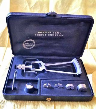 Vintage Schiotz Tonometer Improved Model Sklar In Case