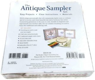 The Antique Sampler Set Design Cross - Stitch Vintage Projects 2005 Kit A Jenkins 2