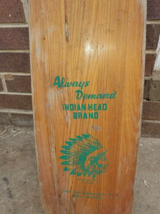 Vintage Indian head Brand Paddle 2