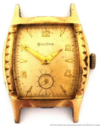 Bulova Vintage Very Art Deco Mens 17 Jewel Wristwatch To Restore 2