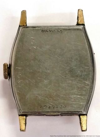 Bulova Vintage Very Art Deco Mens 17 Jewel Wristwatch To Restore 4