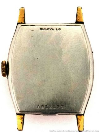 Bulova Vintage Very Art Deco Mens 17 Jewel Wristwatch To Restore 5
