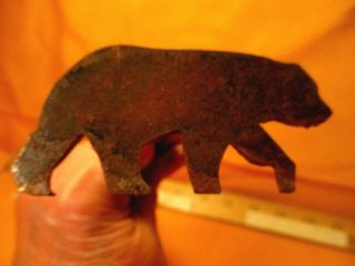 Heavy Thick Vintage 10 " Bear Branding Iron For Wood,  Steak Or Leather