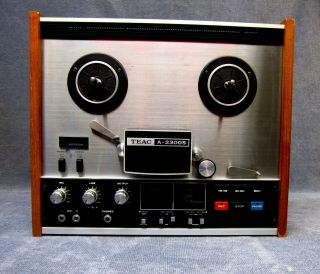 Teac A - 2300s Reel Reel Recorder Serviced Including Record/playback Data