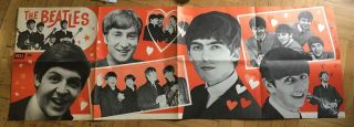 1964 The Beatles Dell Vintage Poster 1960 