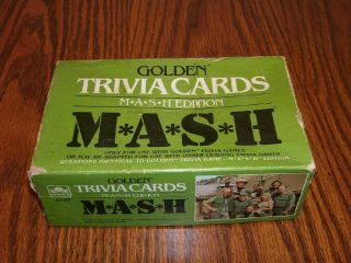 1984 Mash Golden Trivia Cards Mash Edition Game 4156 Vintage M A S H
