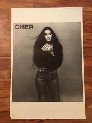 Vintage Cher Photo Classic B&w Image Lithograph Wall Poster