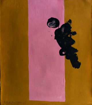Vintage Abstract Painting Signed Robert Motherwell,  Modern Art