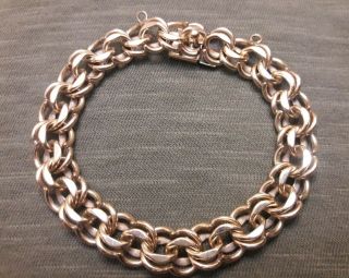 Vintage Winard 12kt Gold Filled Link Charm Bracelet