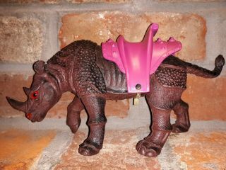Imperial Rhinoceros Rhino Saddle 1984 Vtg Figure He - Man Scale Battle Remco Motu