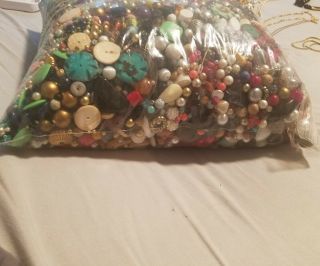 Jewelry making beads modern vintage large small over 8 lbs 5