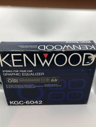 Kenwood (model Kgc - 6042) Stereo Graphic Equalizer Vintage Eq
