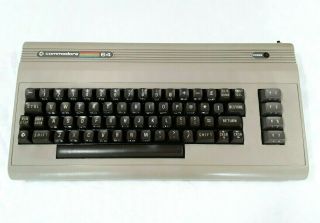 Commodore 64 Personal Home Computer Parts Powers On Unit Only