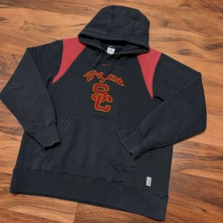 2000s Nike Usc Trojans Ncaa College Sweatshirt Hoodie Vtg Size M